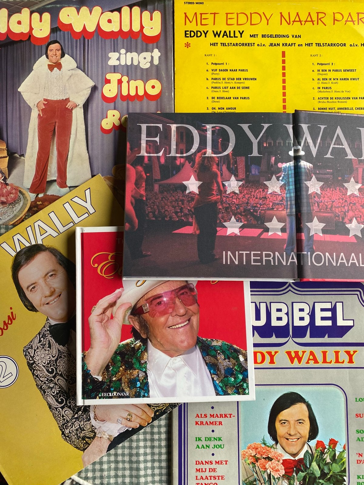 Eddy Wally Boek +LP’s., Ophalen of Verzenden, Zo goed als nieuw, Overige formaten, Levenslied of Smartlap