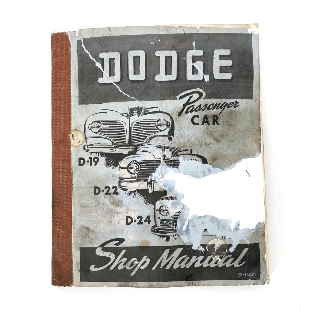 1940’s Dodge passenger car shop manual, Verzenden