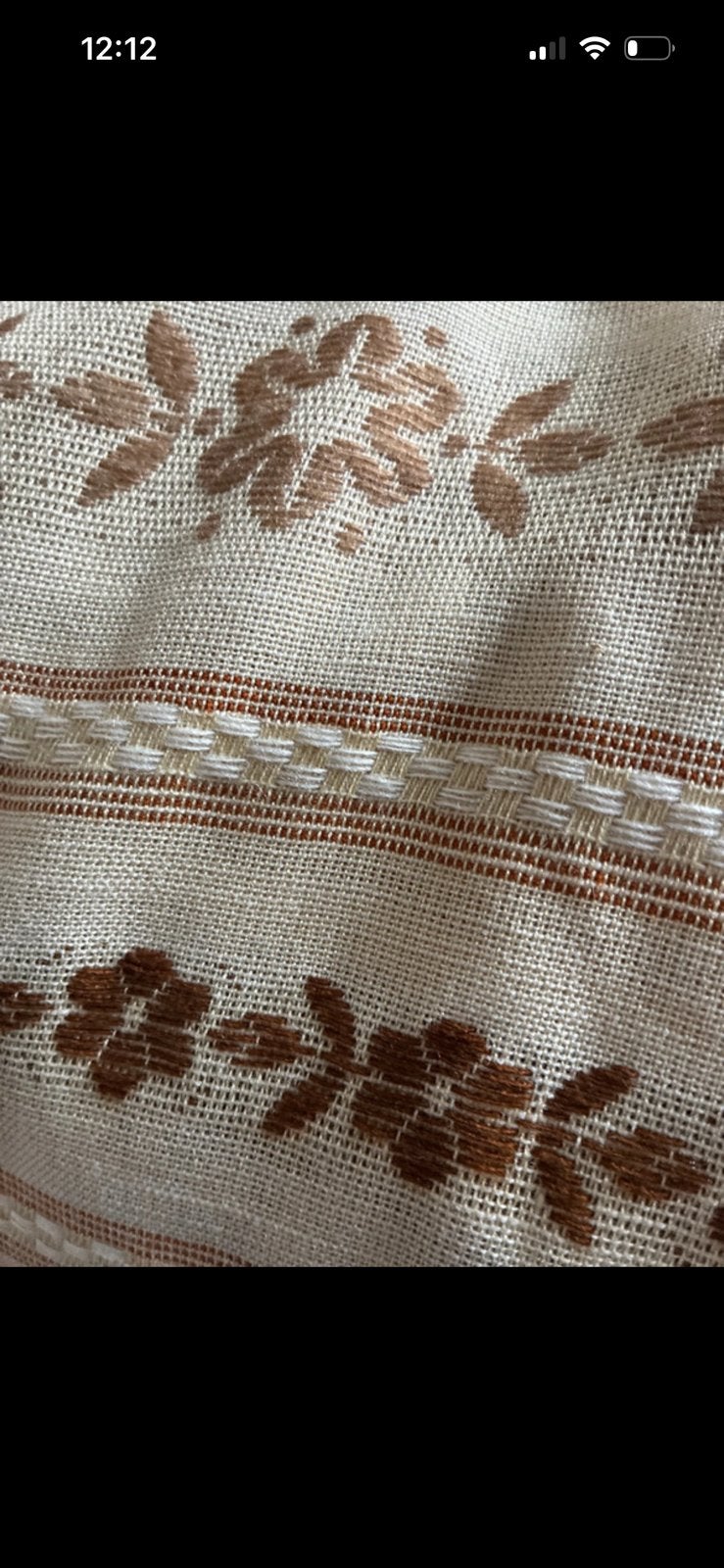 Retro vintage gordijnen  stof 7 meter, Ophalen of Verzenden, Zo goed als nieuw, Gordijn