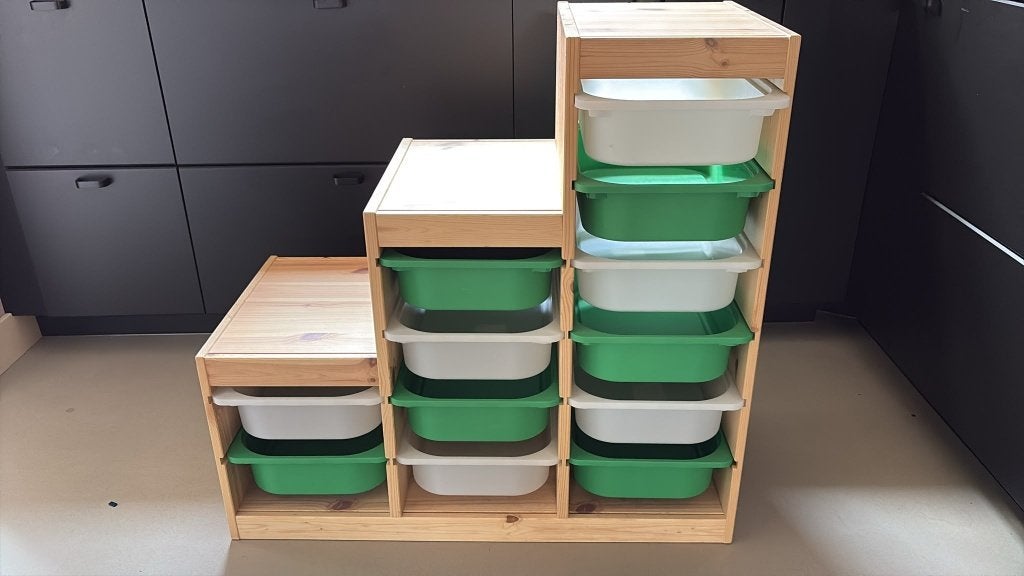 IKEA IVAR opbergsysteem met 12 bakken | supernette staat, Ophalen of Verzenden, Zo goed als nieuw