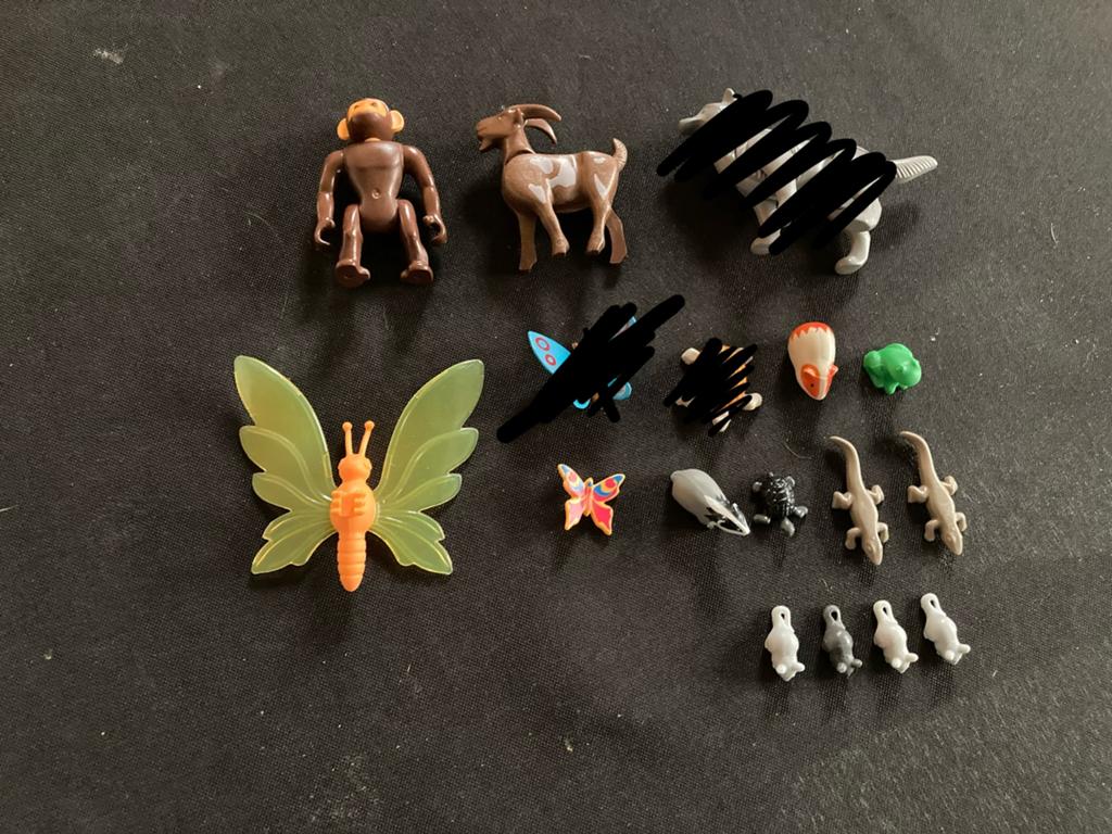 Playmobil vlinder, geit ed…, Ophalen of Verzenden