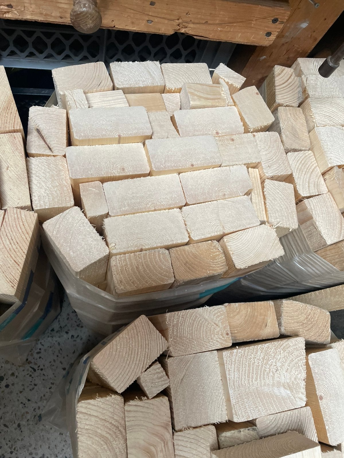Houtblokjes, Minder dan 3 m³, Ophalen