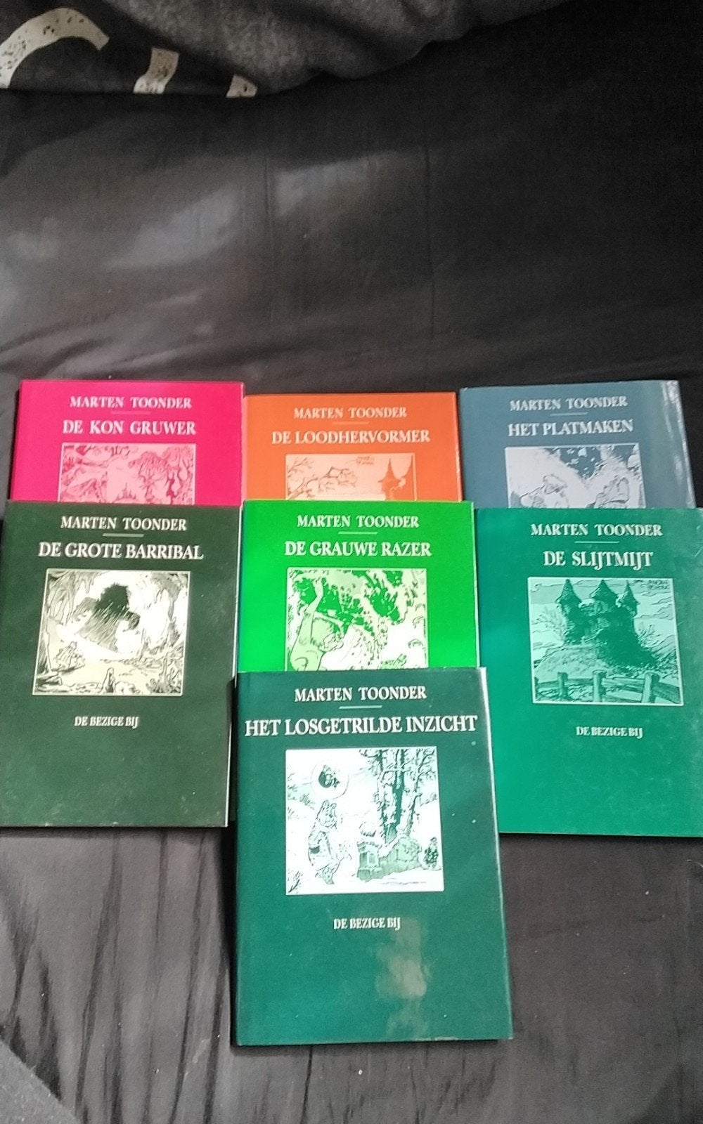 Marten Toonder boeken - De Bezige Bij - 7 delen. Tom Poes., Verzenden, Gelezen, Marten Toonder, Nederland