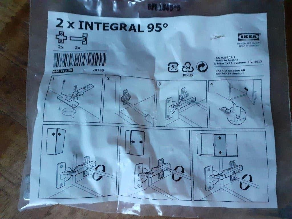 scharnier keukenkastje IKEA (nieuw), Nieuw, Minder dan 100 cm, Grijs, 25 tot 50 cm