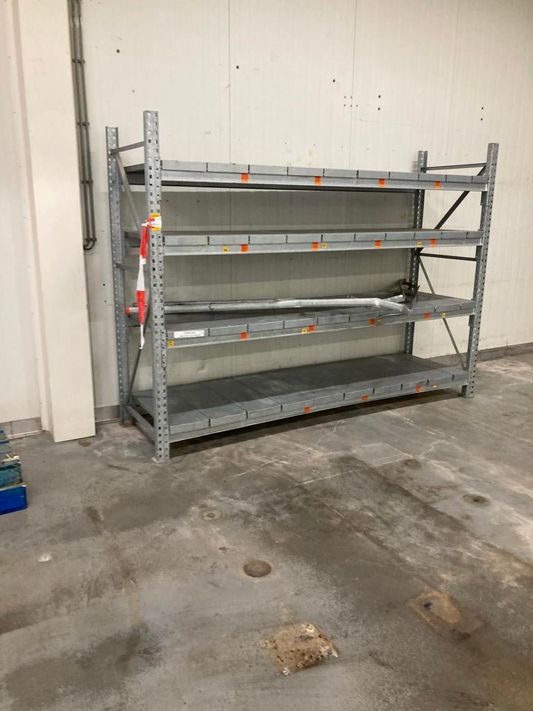 Gegalvaniseerde Zware Stelling met Legborden (222x300x86 cm), Ophalen, Zo goed als nieuw