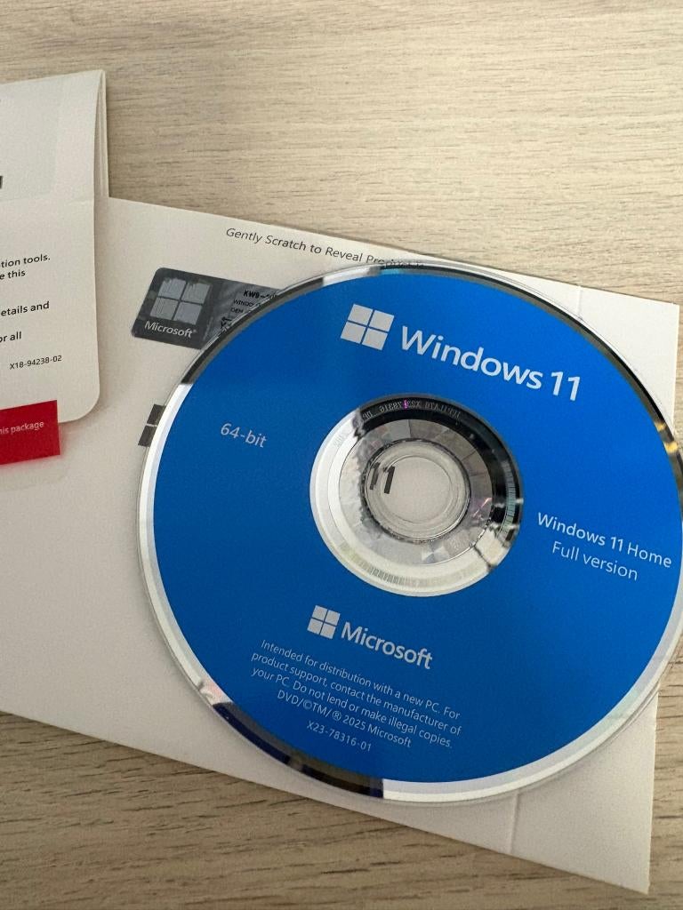 Windows 11 Home DVD Incl. Licentie - Installatie/Upgrade, Ophalen of Verzenden, Nieuw, Windows
