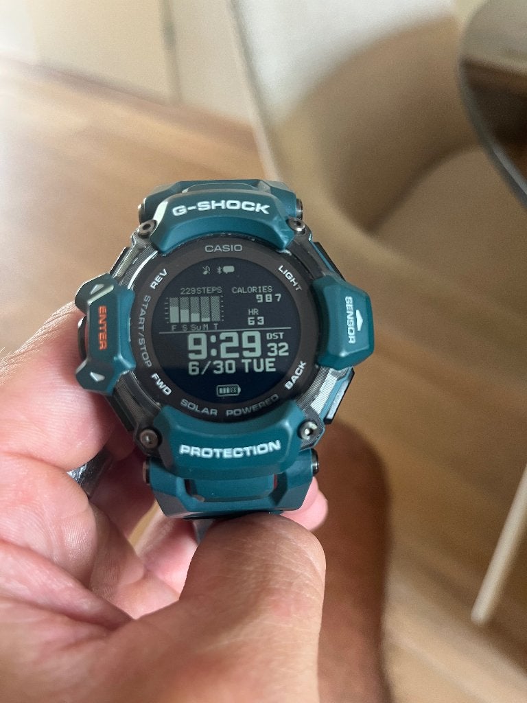 G-Shock GBD-H2000 G-Squad blauw/groen, Blauw, Ophalen of Verzenden, Zo goed als nieuw, CASIO