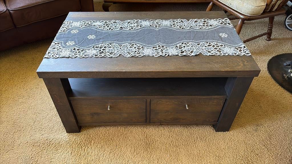 Salon tafel  gratis, Huis en Inrichting, Tafels | Salontafels, Gebruikt, 100 tot 150 cm, Minder dan 50 cm, Rechthoekig