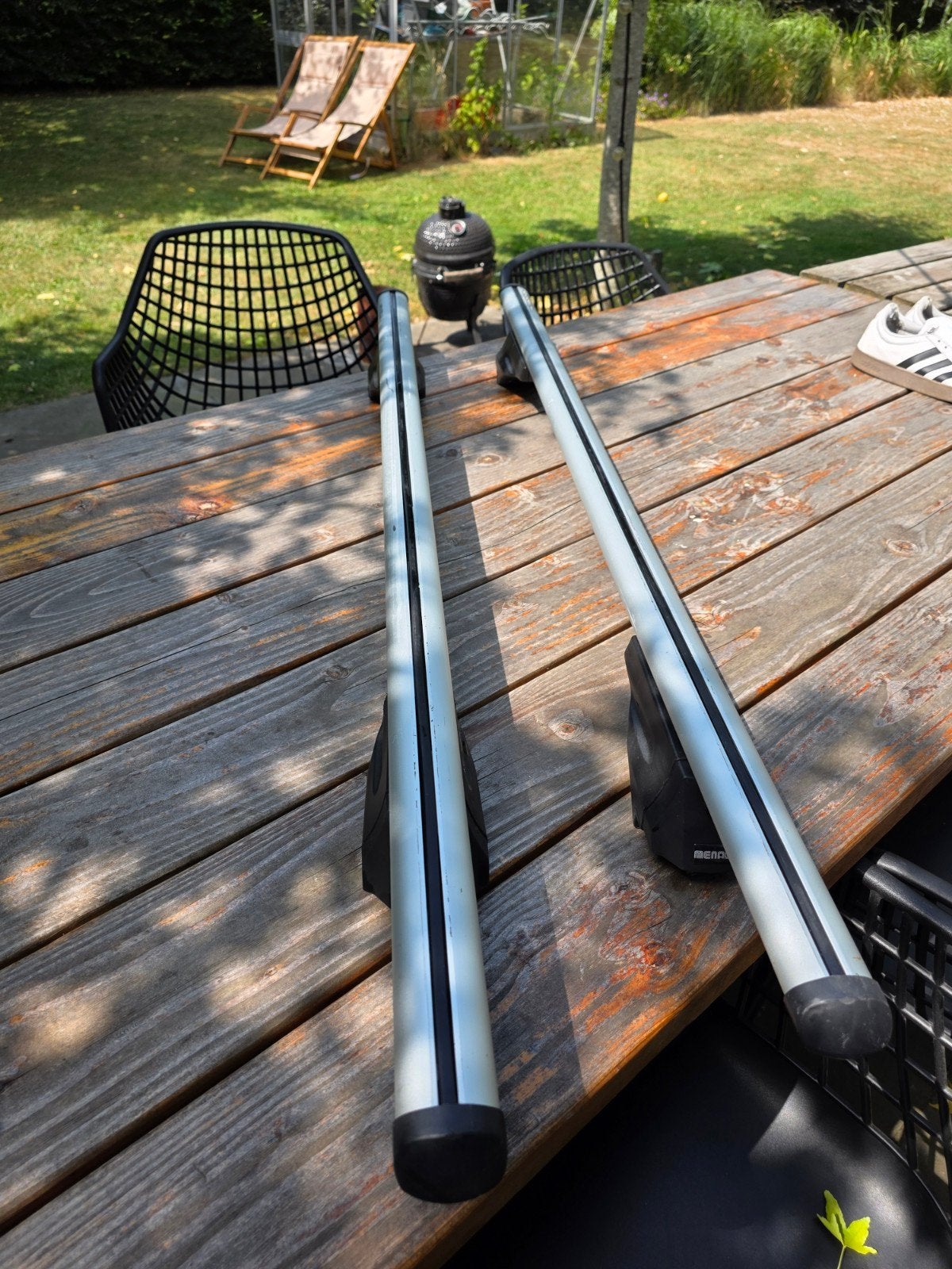 Menabo Tiger XL dakdragers voor gesloten dakrails, Auto diversen, Dakdragers, Ophalen of Verzenden, Gebruikt