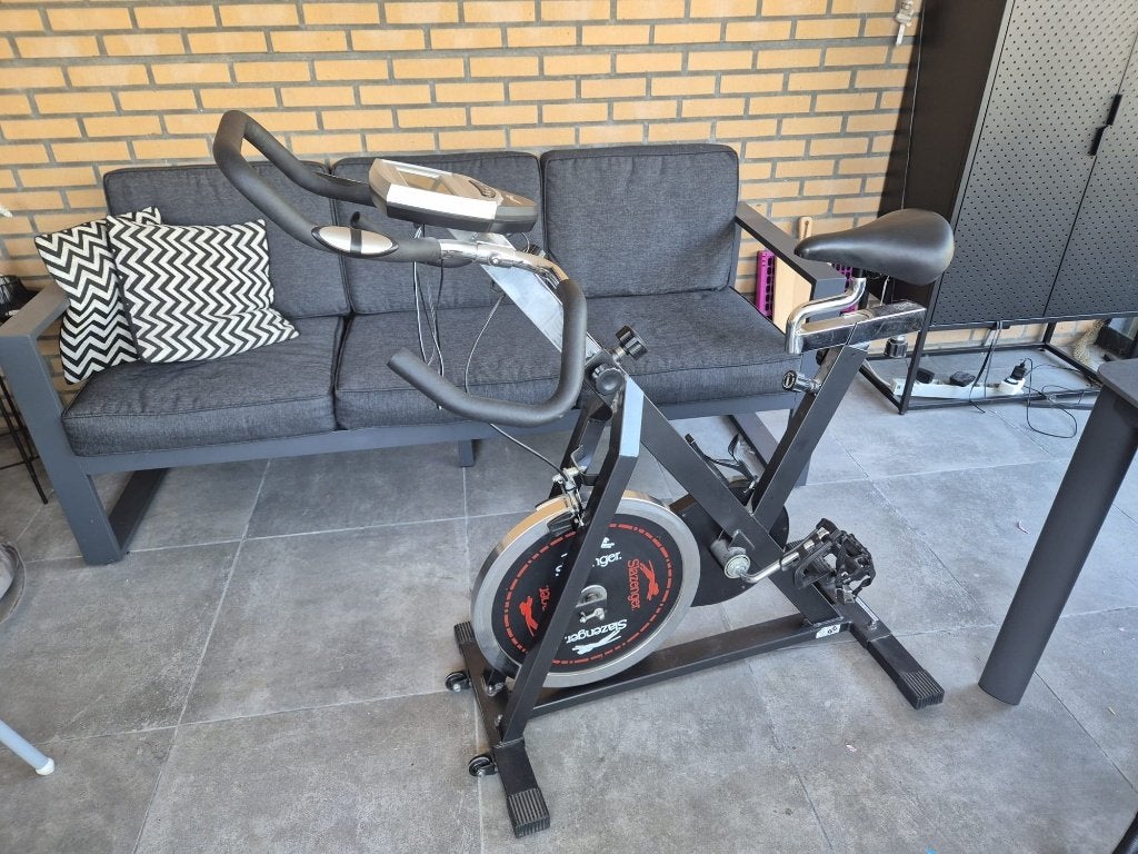 spinning fiets / hometrainer, Ophalen, Gebruikt, Metaal, Spinningfiets