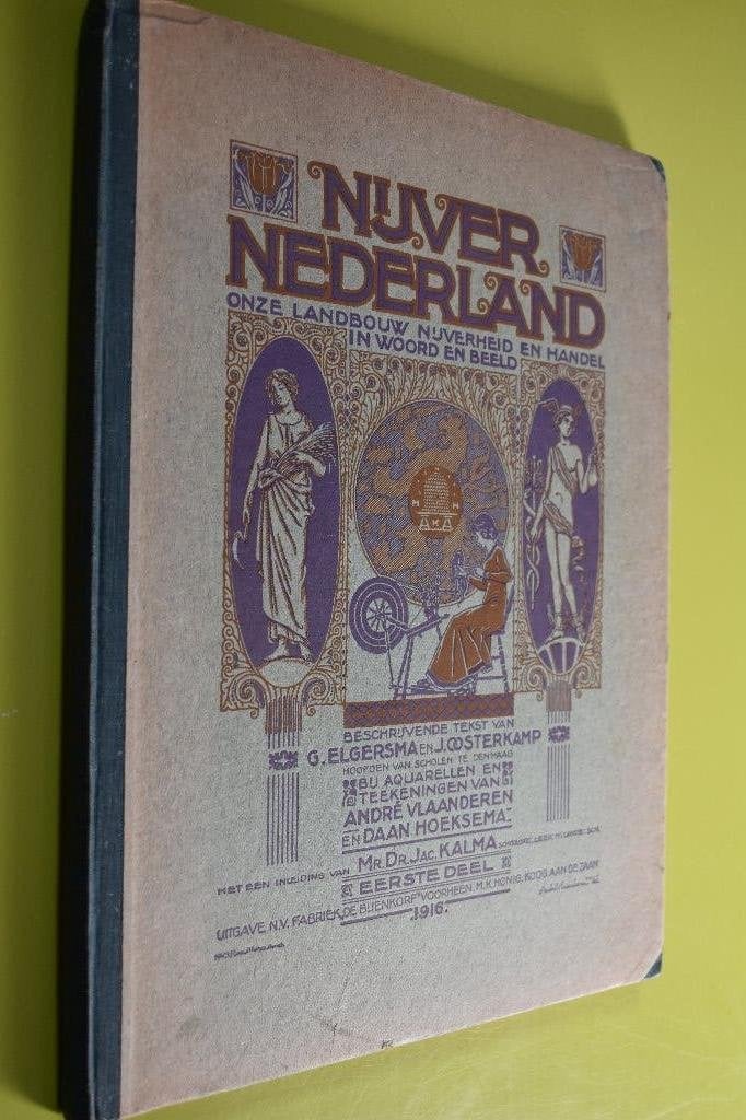 Plaatjesalbum NIJVER-NEDERLAND- 1916- 1e deel- COMPLEET, Boeken, Ophalen of Verzenden, Gelezen, G. Elgersma, Plaatjesalbum