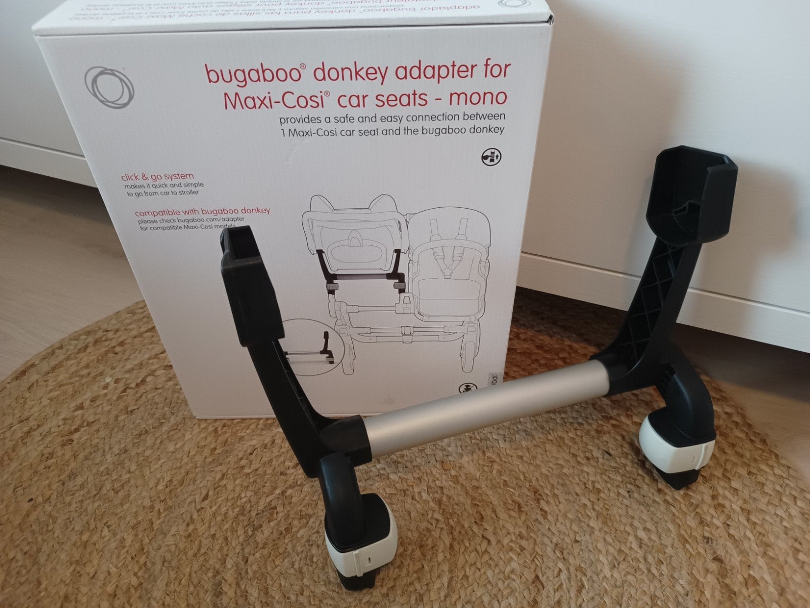 Bugaboo Donkey adapter voor Maxi-Cosi - mono, Kinderen en Baby's, Ophalen of Verzenden, Maxi-Cosi, Autogordel