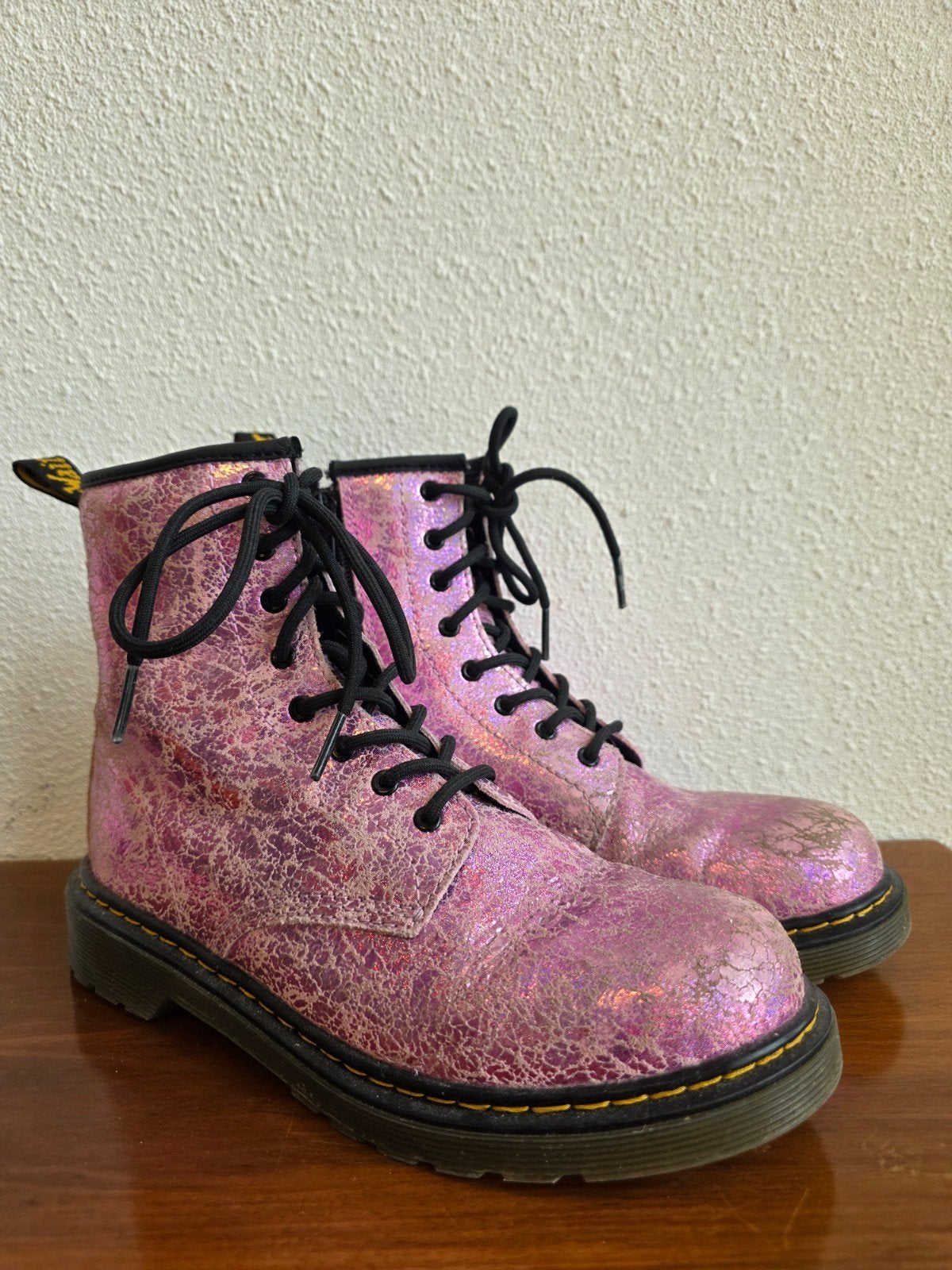 Dr. Martens laarzen maat 37 - Roze glitter, Kleding | Dames, Lage of Enkellaarzen, Ophalen of Verzenden, Dr. Martens, Roze