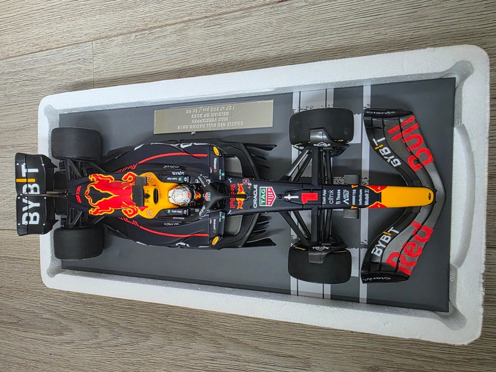 Minichamps Max Verstappen RB18 2022 Belgische GP winnaar, Ophalen of Verzenden