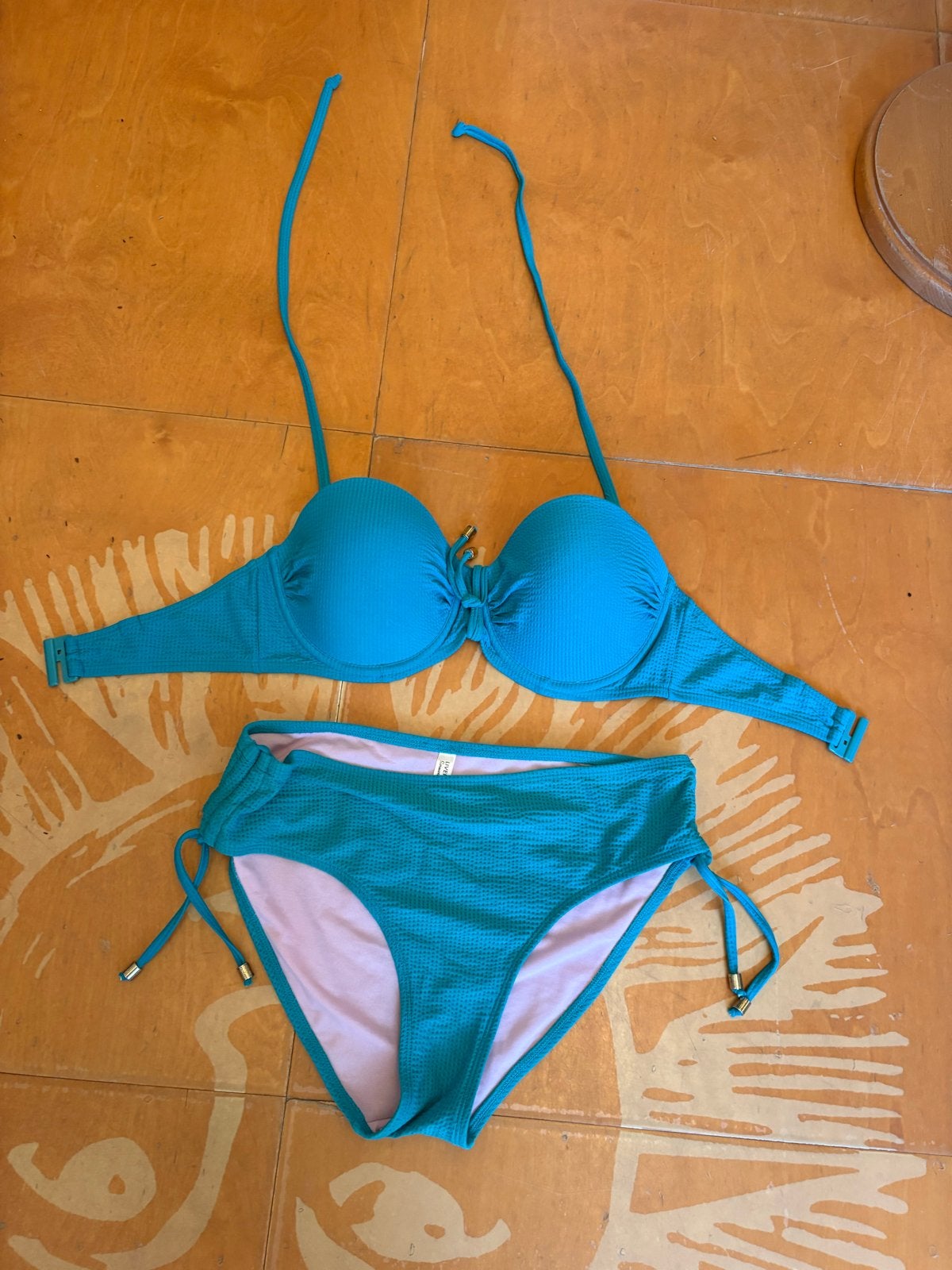 Livera Dames Bikini Groen - Maat 36E/F Bovenstuk, 38 Broekje, Ophalen of Verzenden, Zo goed als nieuw, Groen, Bikini