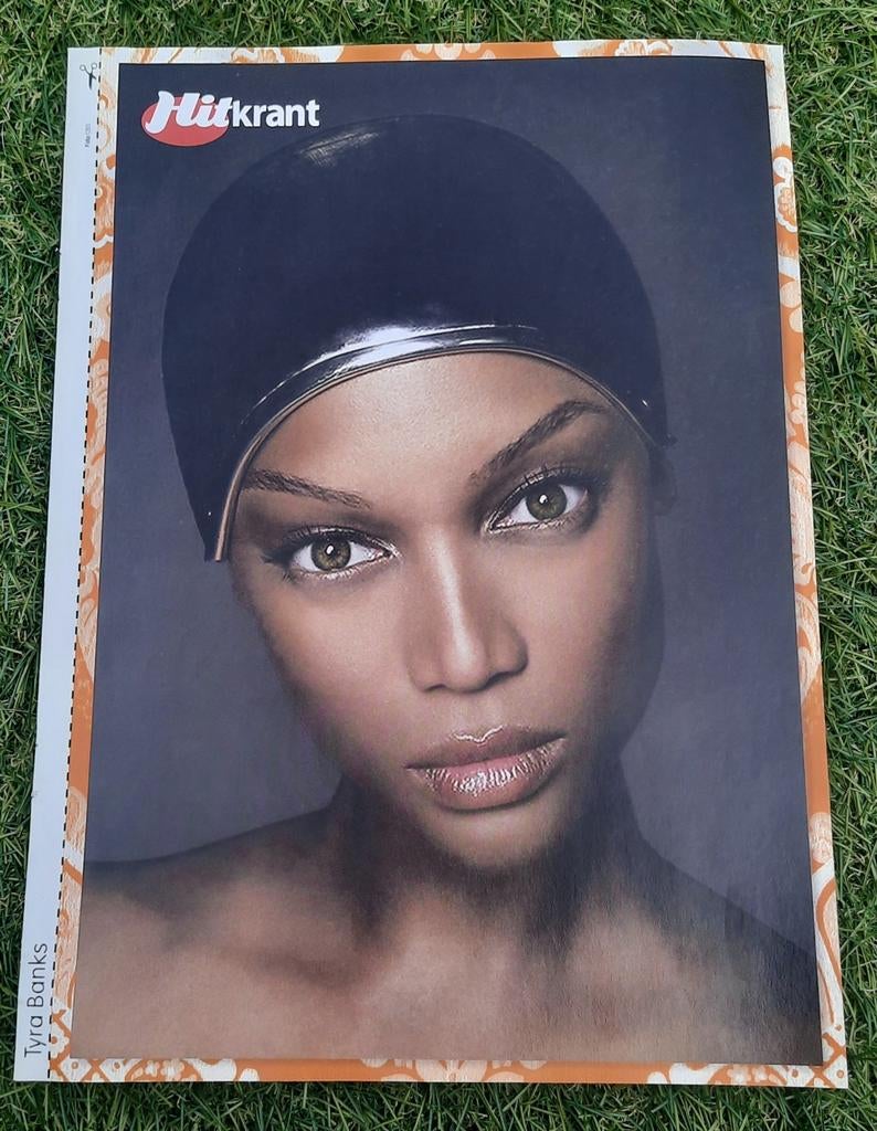 Poster A4 Hitkrant 2008 Tyra Banks / Dennis Storm, A4 of kleiner, Ophalen of Verzenden, Film en Tv, Rechthoekig Staand