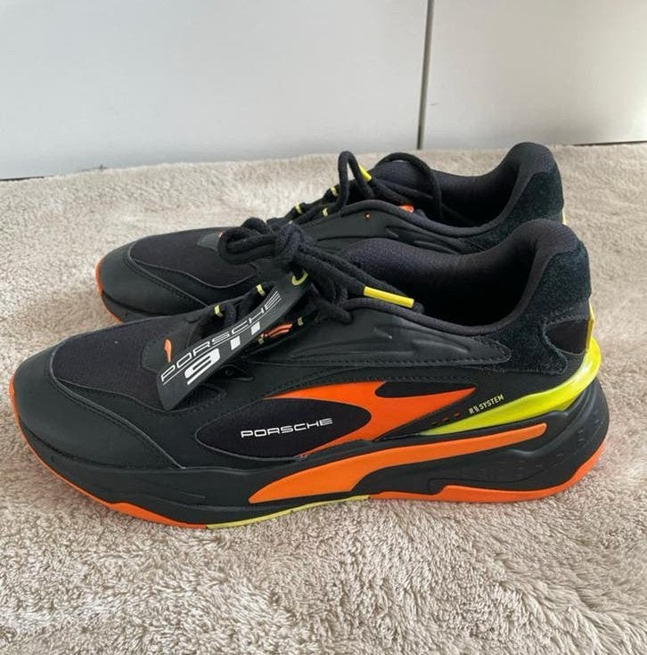 Puma RS-System Porsche 911 Sneakers Zwart/Oranje/Geel, Ophalen of Verzenden, Nieuw, Overige maten, Zwart