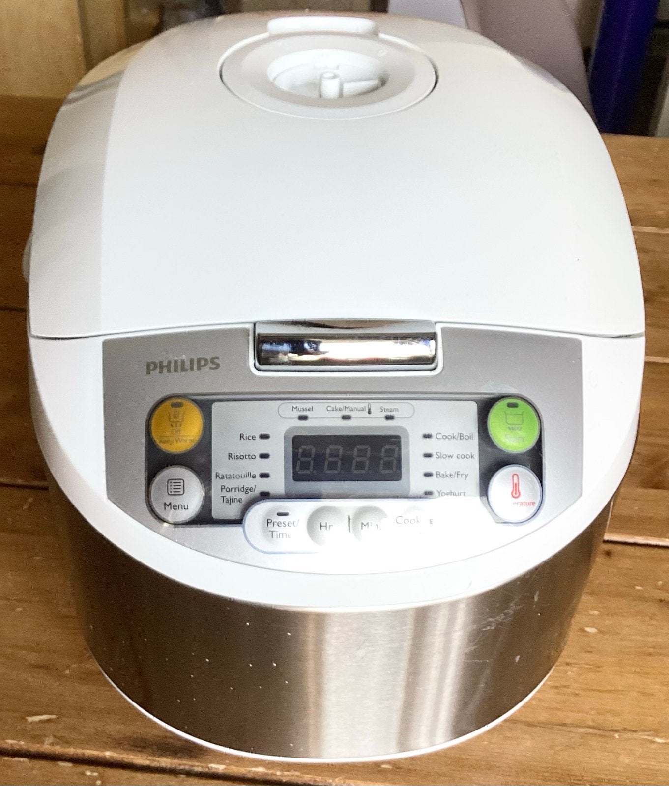 PHILIPS HD3037 MULTICOOKER 5 L ( MIST DE STOOMUITLAAT KNOP ), Ophalen of Verzenden, Gebruikt