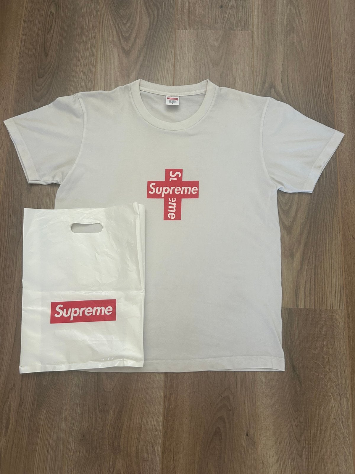Supreme - S, Ophalen of Verzenden, Zo goed als nieuw, Maat 46 (S) of kleiner, Wit