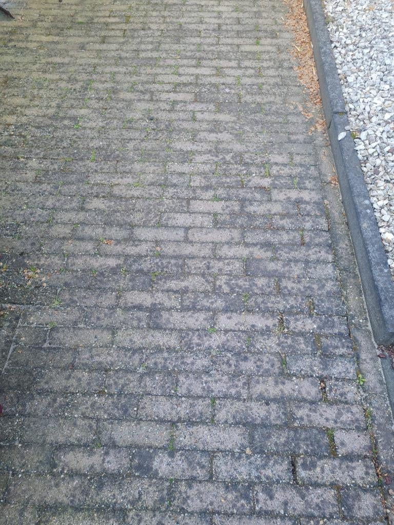 Gebruikte betonklinkers voor oprit of terras, Tuin en Terras, Tegels en Klinkers, Ophalen, Gebruikt, Klinkers, 5 tot 10 m²