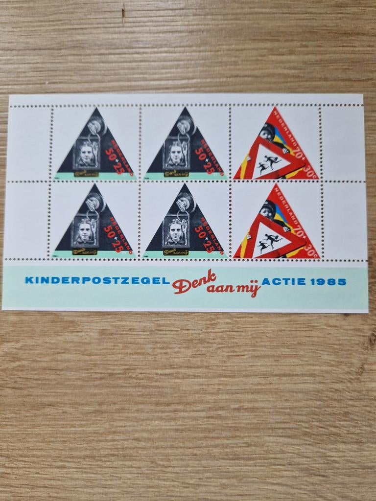 Kinderpostzegels 1985 met originele envelop - Denk aan mij, Postzegels en Munten, Postzegels | Nederland, Ophalen of Verzenden