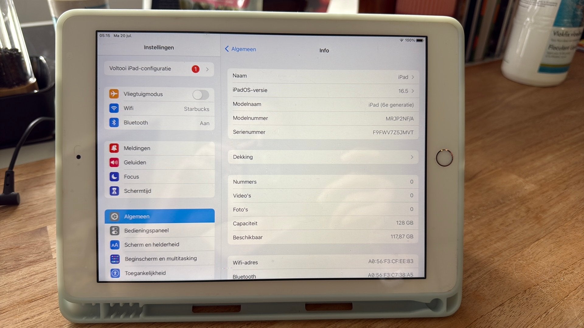 iPad 6 rose goud 128 GB met hoes en beschermglas, wifi, Computers en Software, Apple iPads, Rose Goud, Gebruikt, Apple iPad, 128 GB