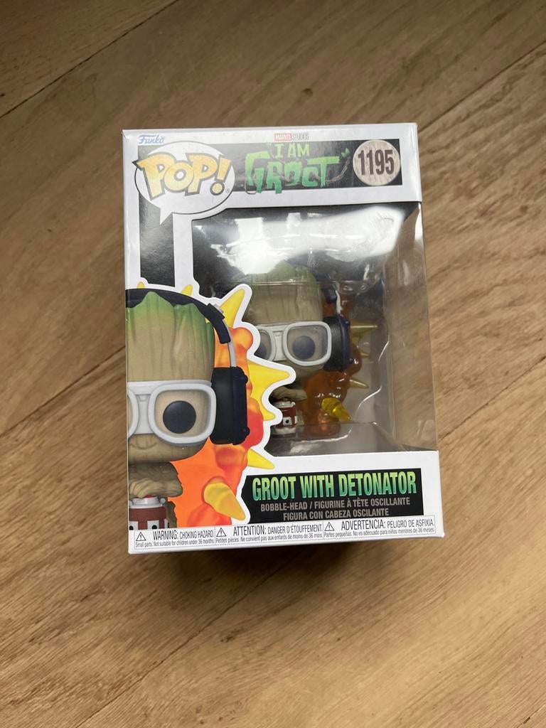 Funko Pop! I Am Groot #1195 Groot with Detonator, Ophalen of Verzenden, Nieuw