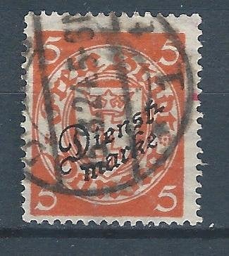 C851 – Duitsland - Danzig – Dienst MiNr 41 (gestempeld), Ophalen of Verzenden, Duitse Keizerrijk, Gestempeld