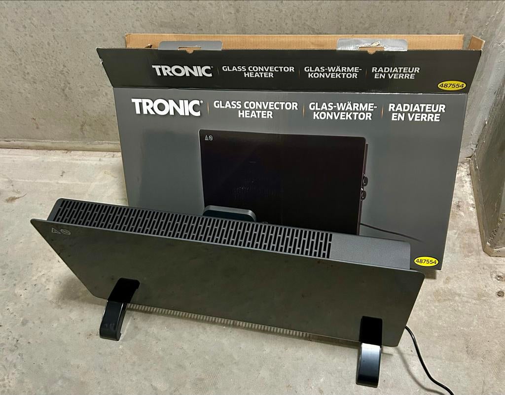 Tronic Glas Convector Heater - Nieuw in doos, Doe-het-zelf en Verbouw, Verwarming en Radiatoren, Ophalen, 30 tot 80 cm, Minder dan 60 cm