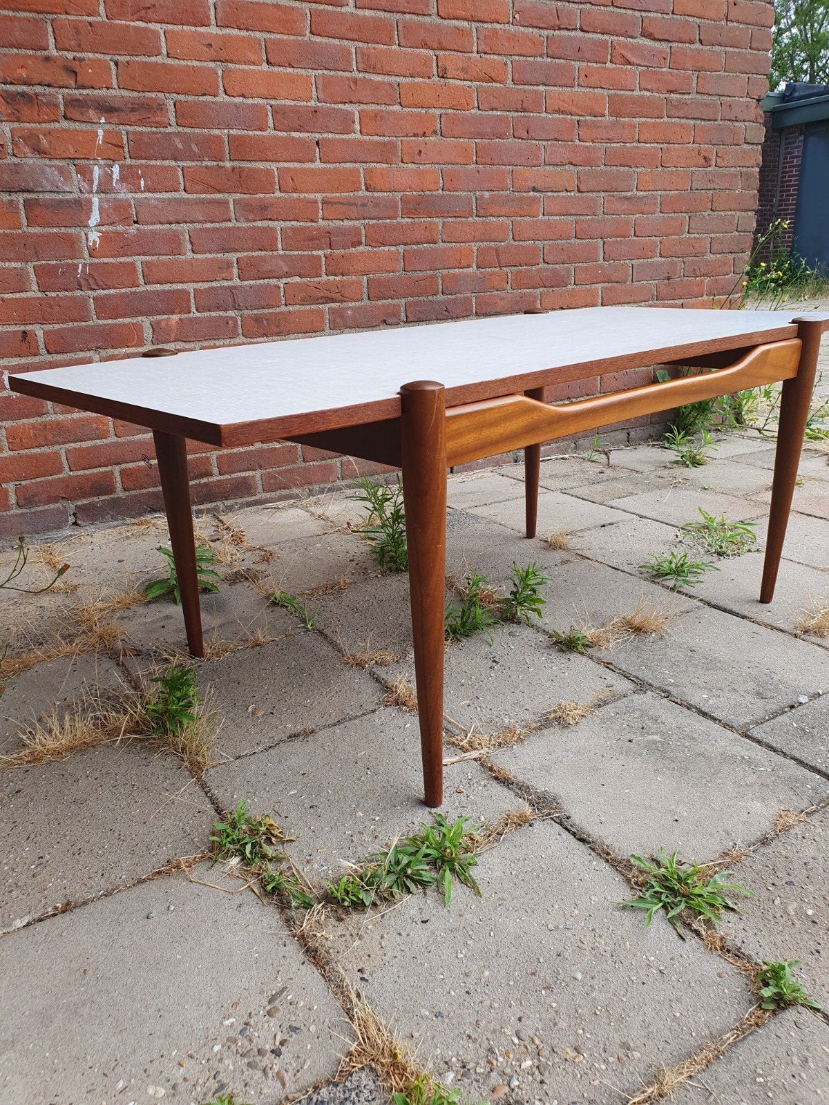 HELAAS  VERKOCHT   Vintage Salontafel., Ophalen, Gebruikt, 100 tot 150 cm, Sixties