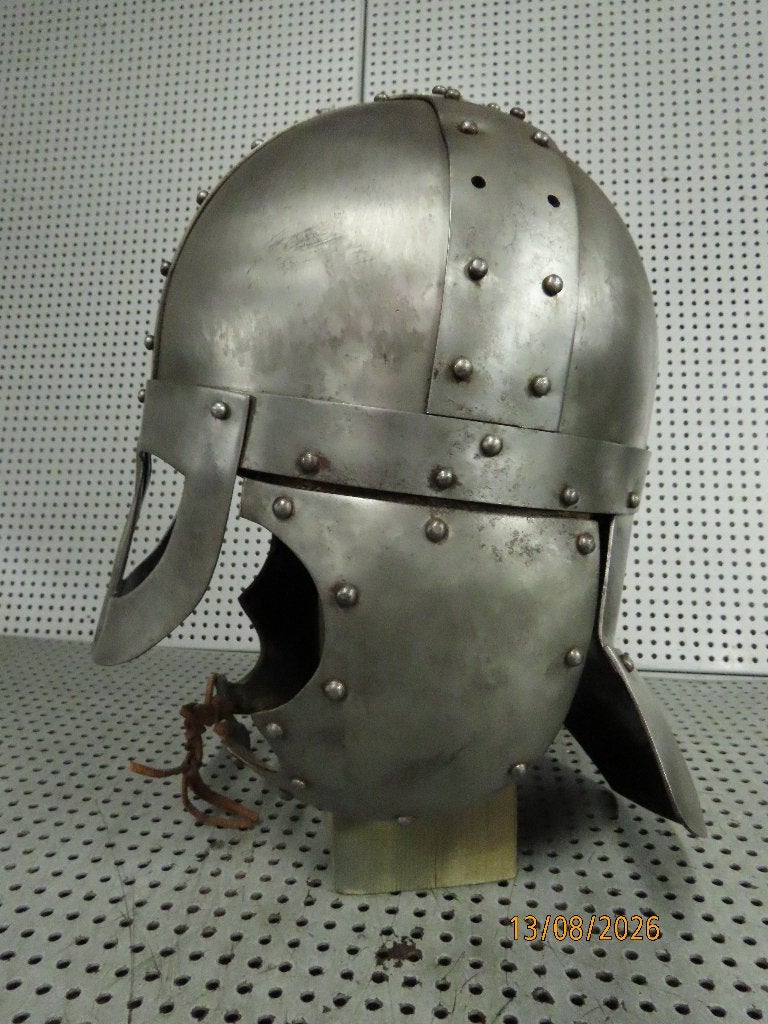 Middeleeuwse Helm Vikinghelm Stalen Replica Re-enactment, Verzamelen, Overige gebieden, Overige soorten, Ophalen of Verzenden