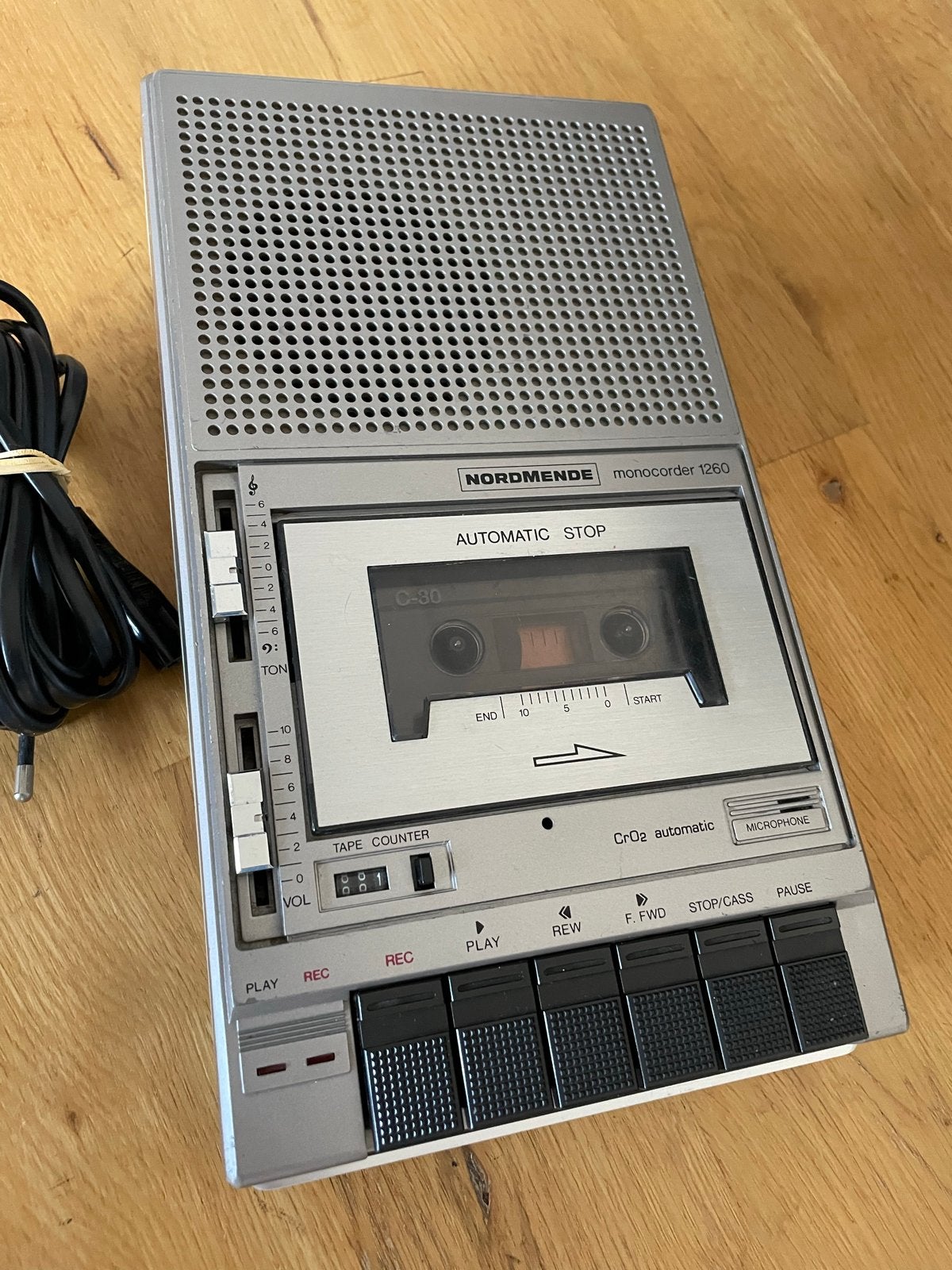 Nordmende Monocorder 1260 C-30 Cassette Recorder, Ophalen of Verzenden, Bandrecorder