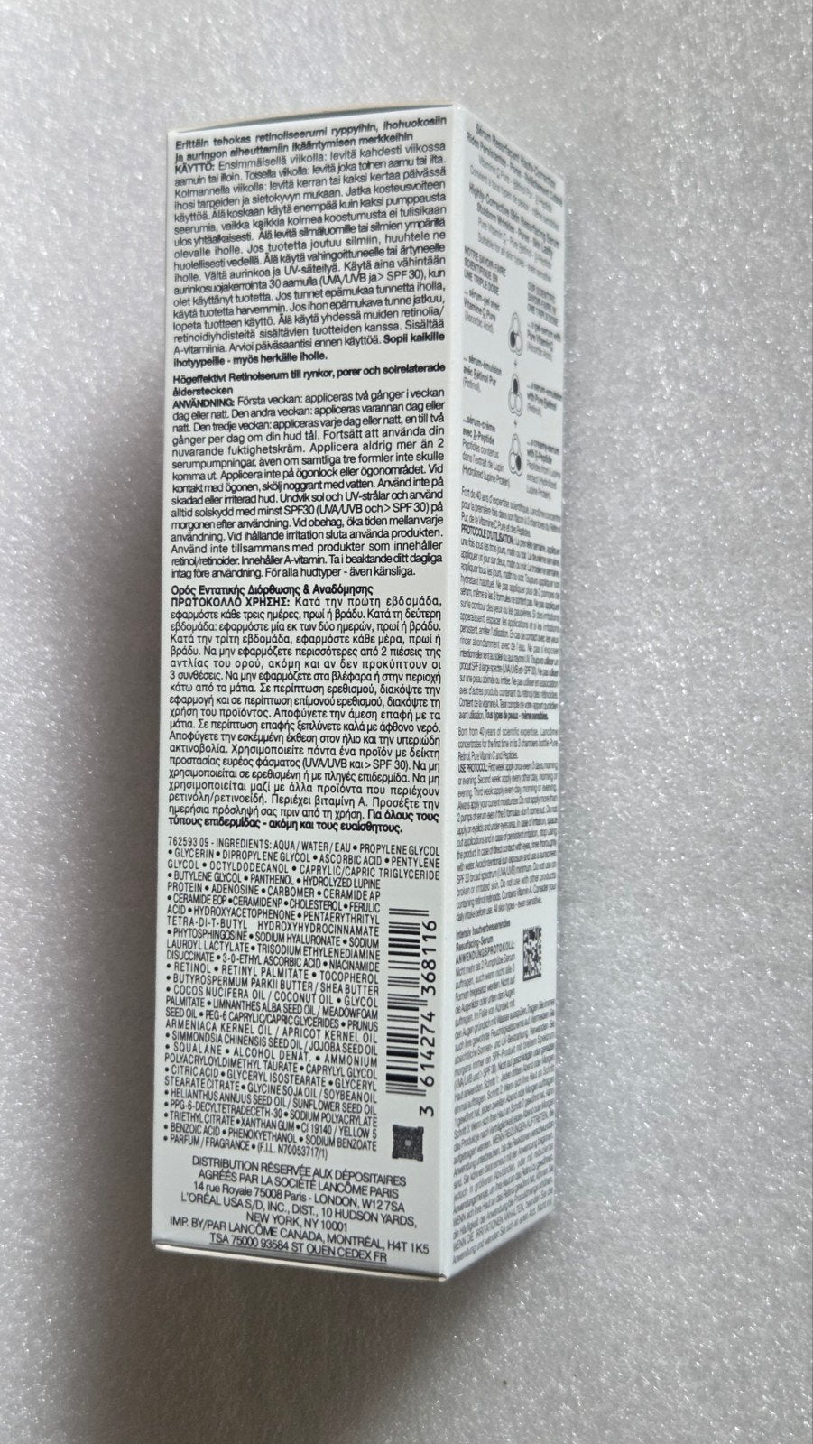 Lancôme Rénergie Triple Serum Retinol 50ml, Verzenden
