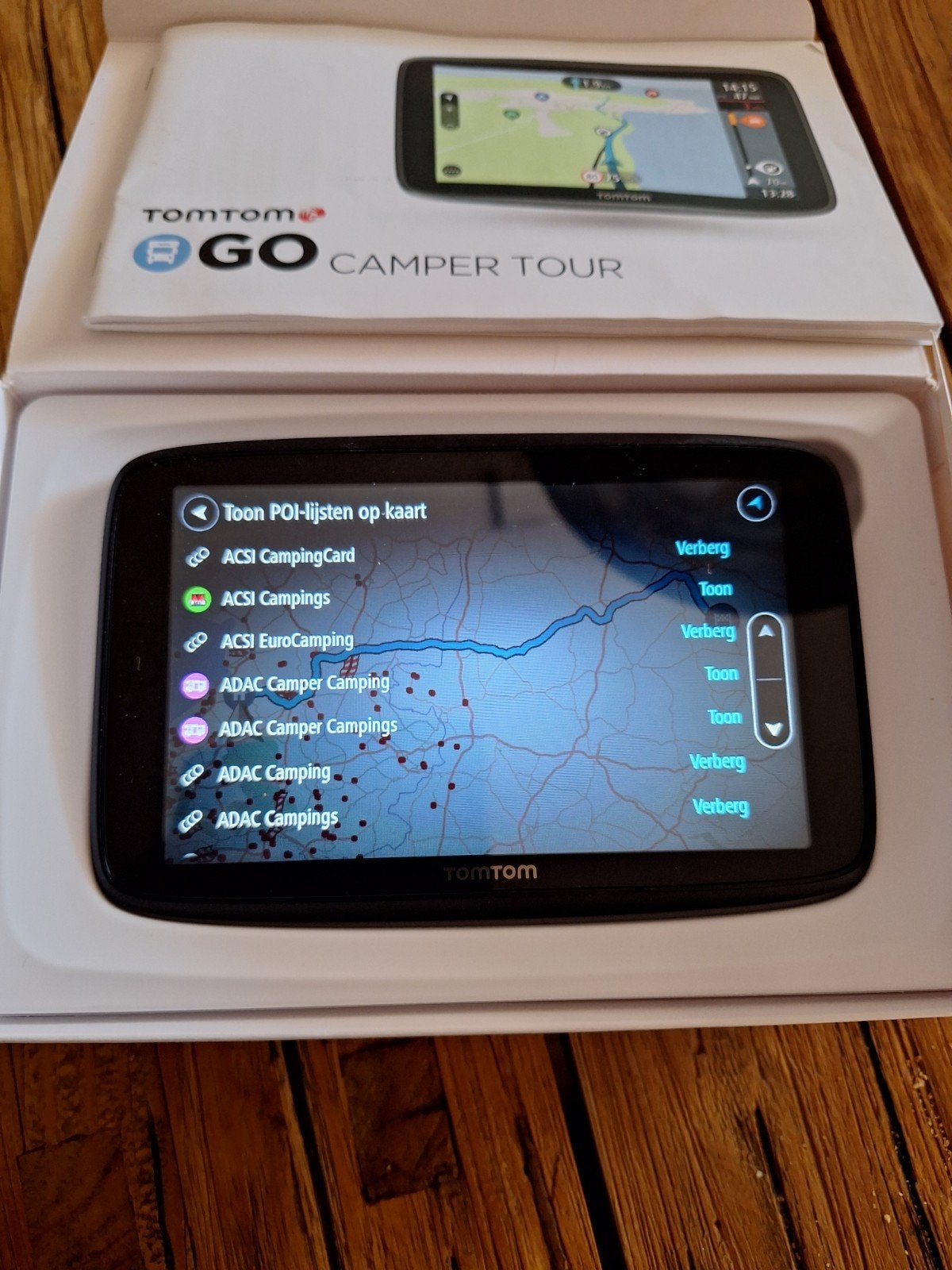 Tomtom go camper tour, amper gebruikt., Ophalen of Verzenden, Zo goed als nieuw