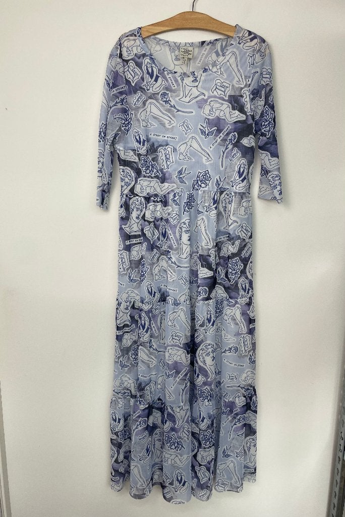 Baum und Pferdgarten Jones jurk maat S mesh zwierig blauw, Kleding | Dames, Customercare@baumundpferdgarten.com, Blauw, Baum und Pferdgarten