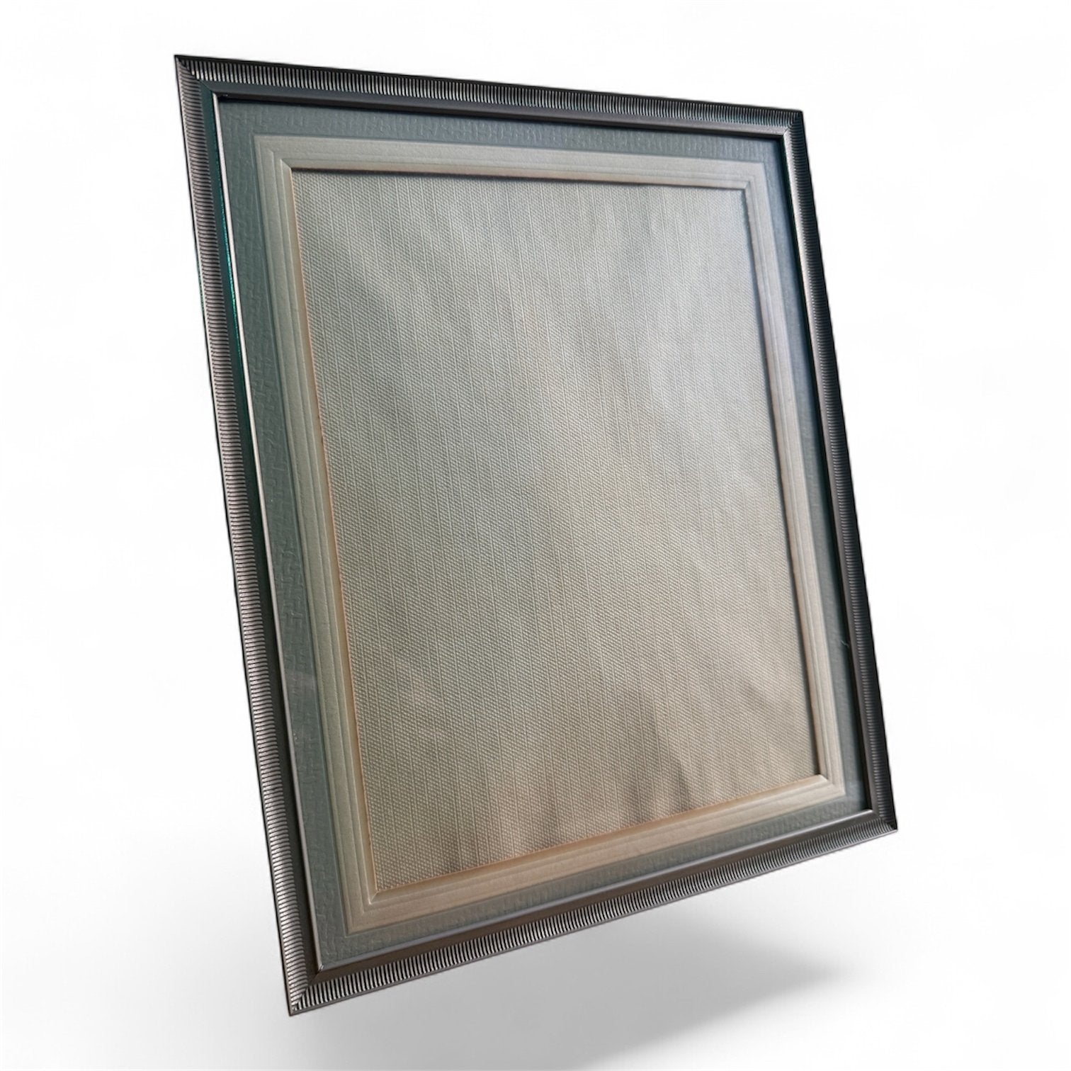 Vintage fotolijst metaal bol glas 18 x 25 cm - 2 stuks, Gebruikt, Ophalen of Verzenden, Fotolijst, Met glas