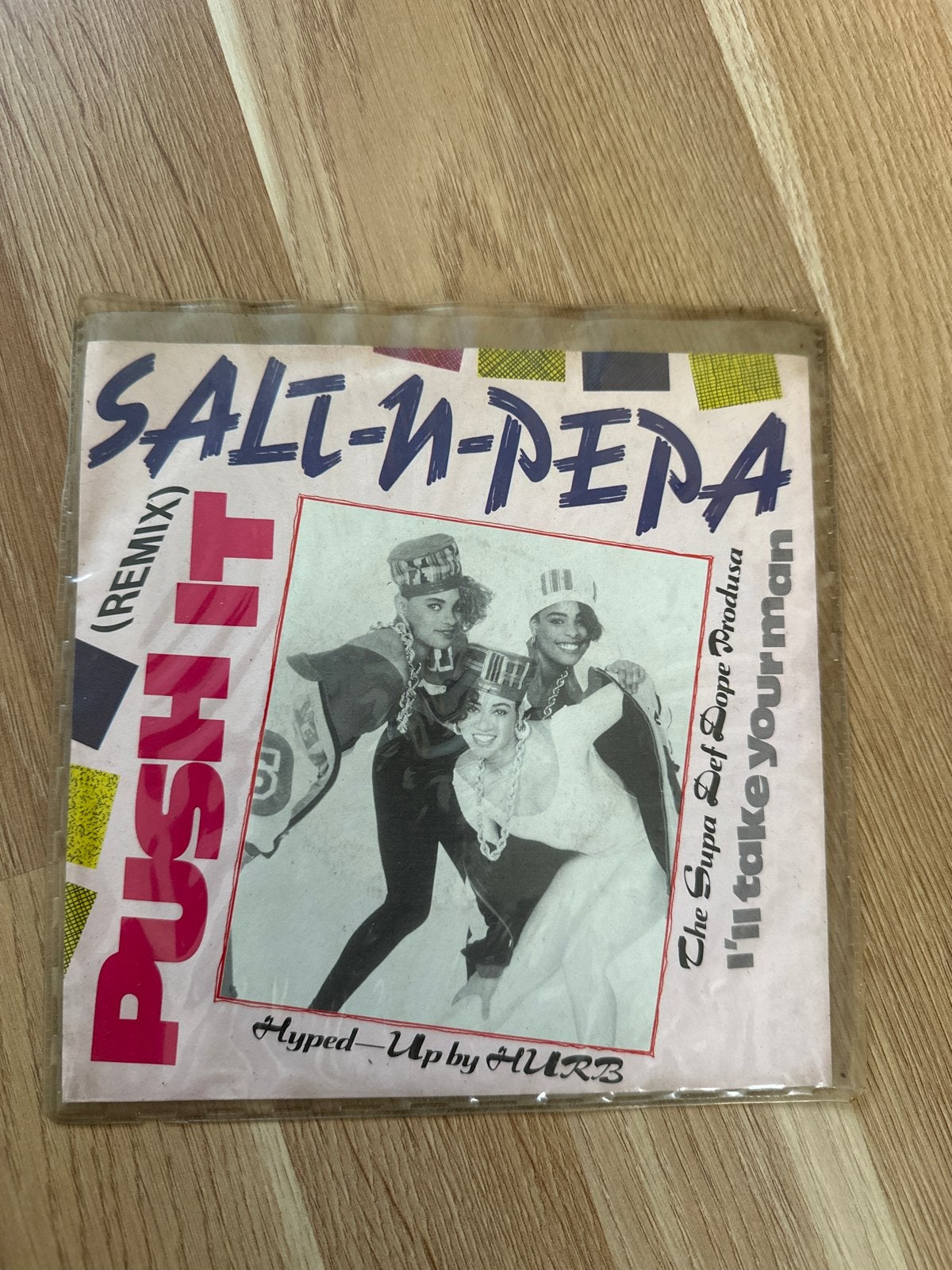 Salt-N-Pepa - Push It (Remix) 7 inch vinyl single, Gebruikt, 7 inch, EP, Hiphop en Rap