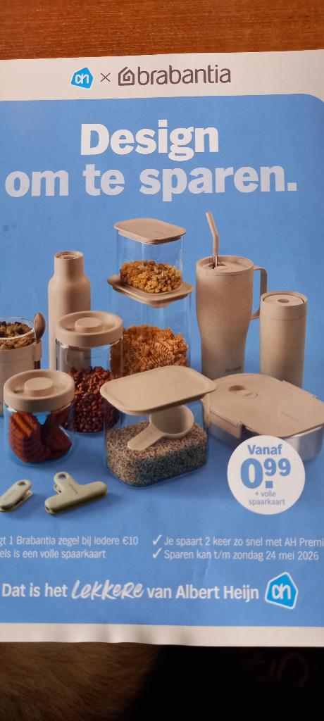 AH Brabantia.zegels, digitaal., Verzamelen, Supermarktacties, Albert Heijn, Ophalen of Verzenden