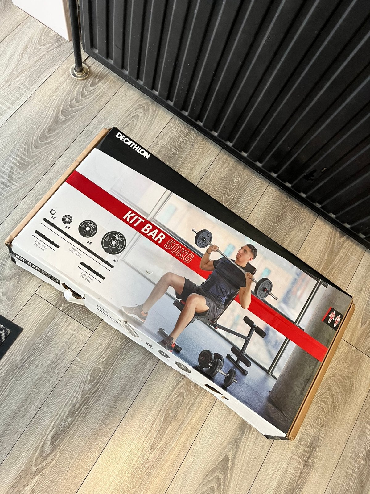 Halterset 50kg nieuw, Ophalen, Zo goed als nieuw, Halterset