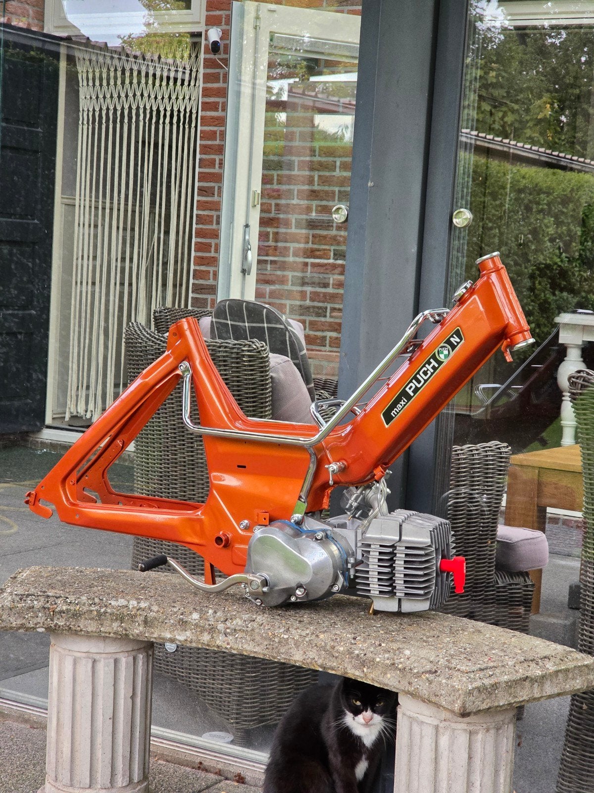 Puch maxi N frame met 4x gelagerd blok, Ophalen, Zo goed als nieuw, Maxi