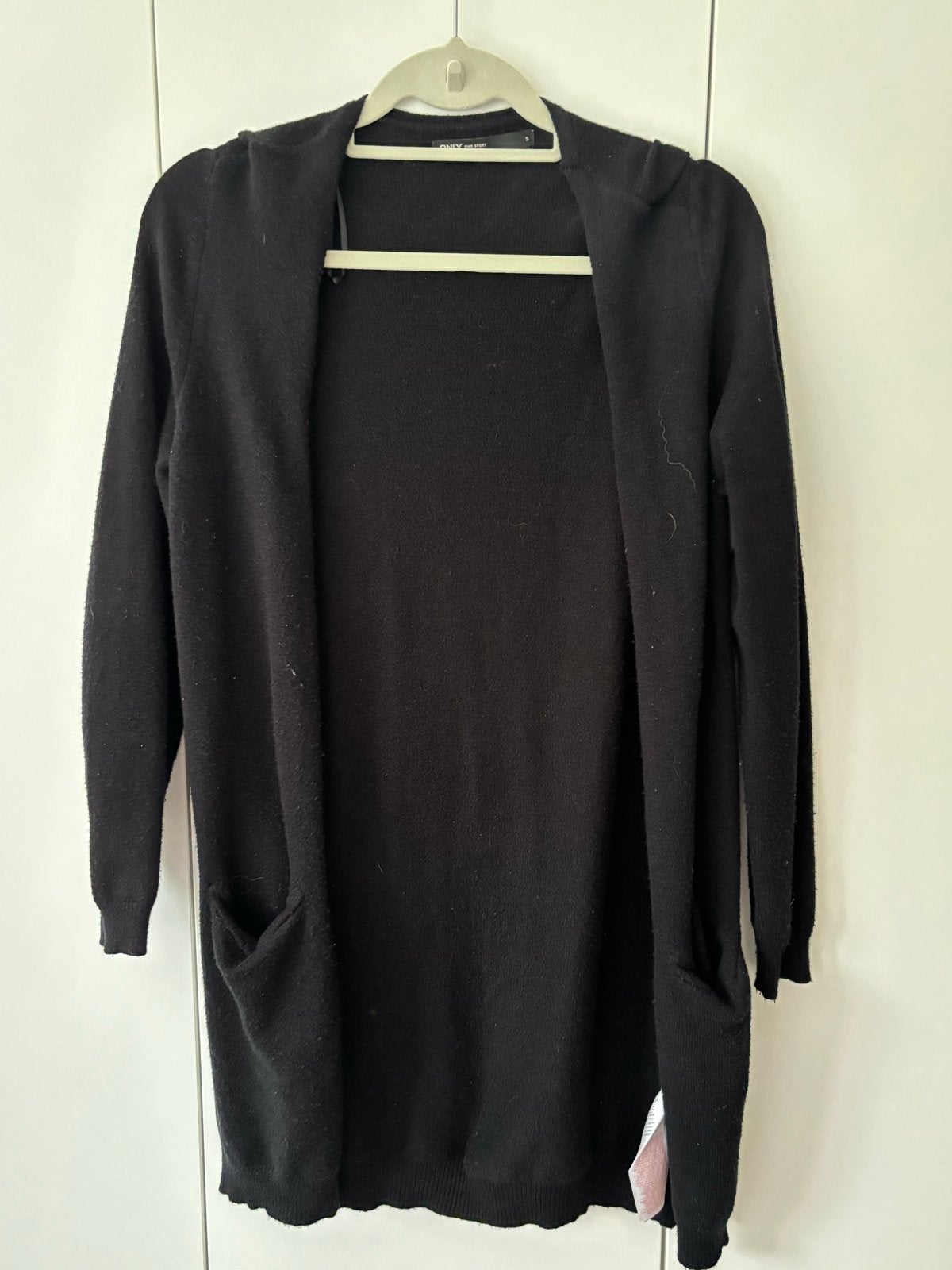 Zwart lang vest - Only - Maat S, Ophalen of Verzenden, Gedragen, Maat 36 (S), Zwart