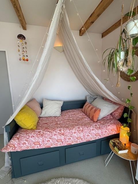 Kinderbed, jongens en meisjes,  merk Coming, 85 tot 100 cm, Gebruikt, 180 cm of meer, Ophalen