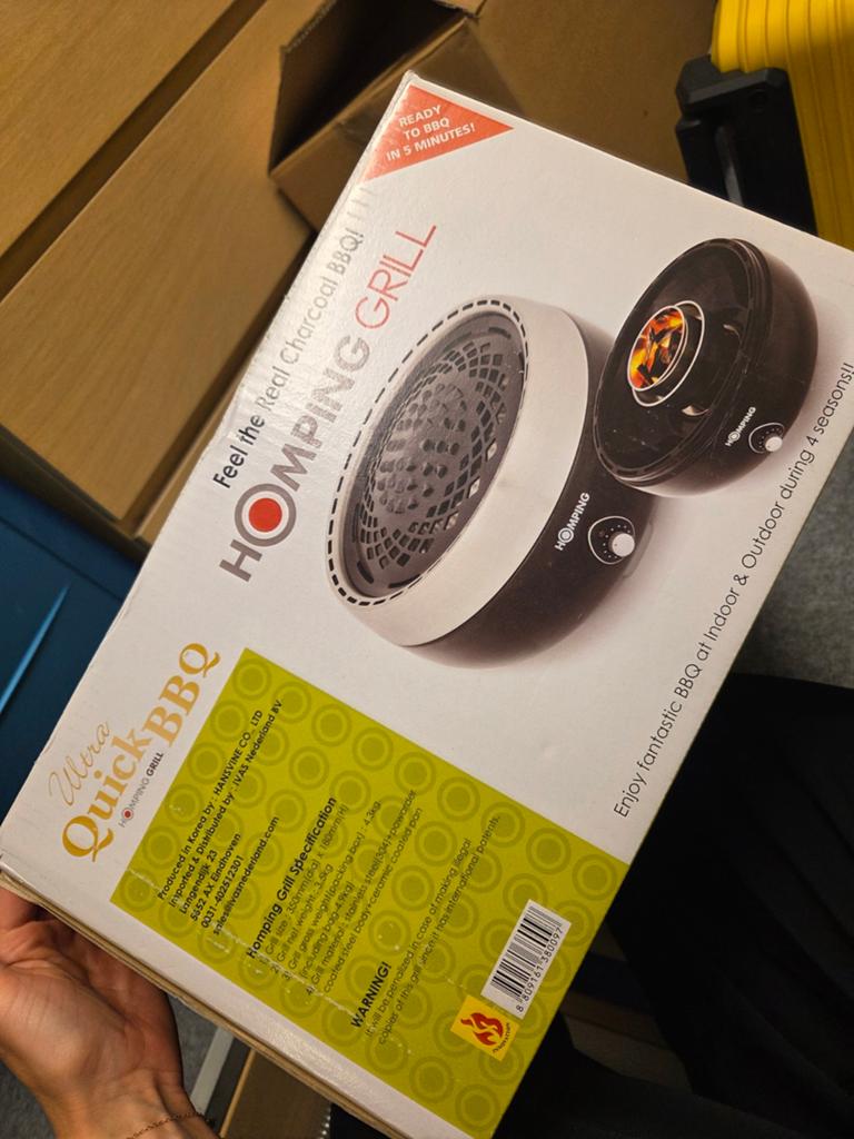 Homping Grill Ultra Quick BBQ - Draagbare Houtskool BBQ, Ophalen of Verzenden