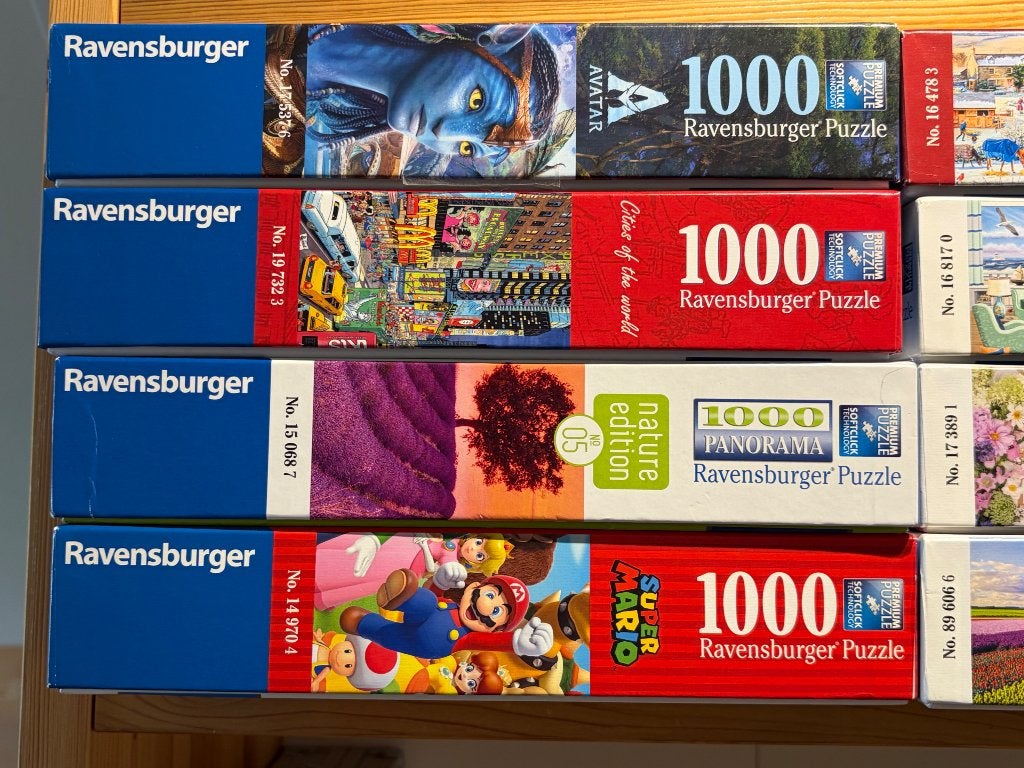 Diverse puzzels, Ophalen of Verzenden, 500 t/m 1500 stukjes, Zo goed als nieuw, Legpuzzel