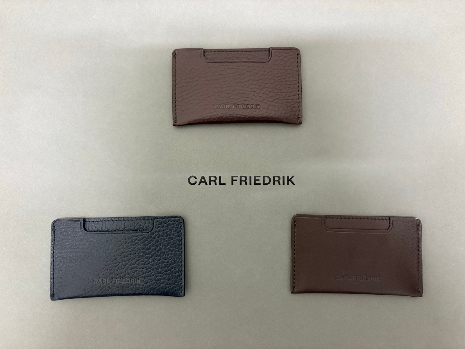 Carl Friedrik kaarthouders - 3 stijlen, met doos, Overige merken, Bruin, Nieuw, Ophalen of Verzenden
