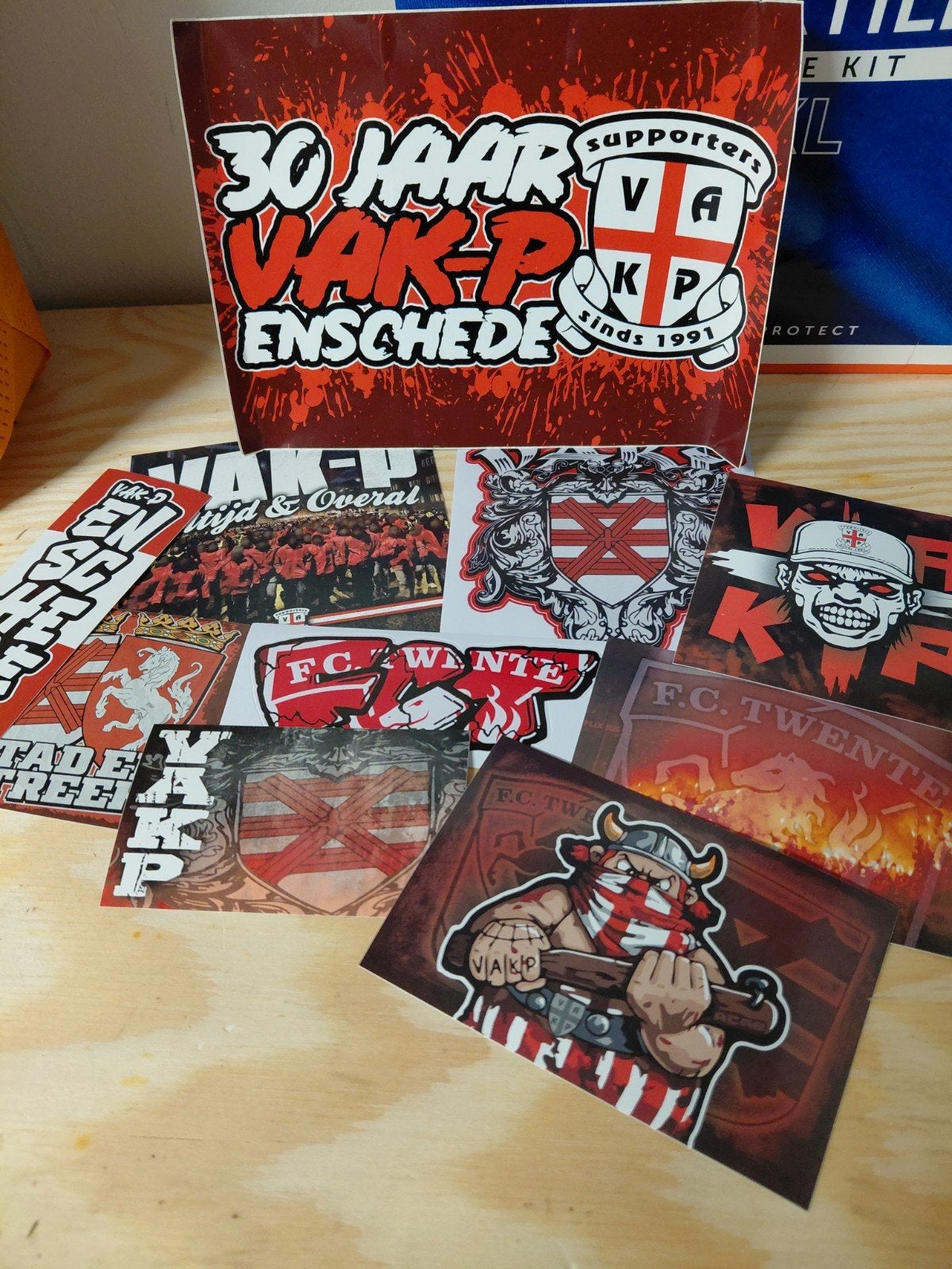 FC Twente stickers - Vak-P - Veel verschillende designs, Verzenden, Zo goed als nieuw