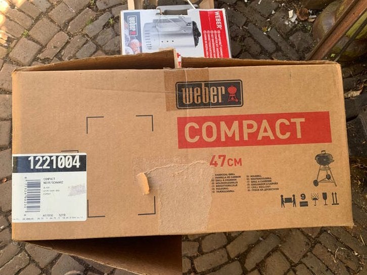 Weber compact, Ophalen of Verzenden, Zo goed als nieuw, Met accessoires