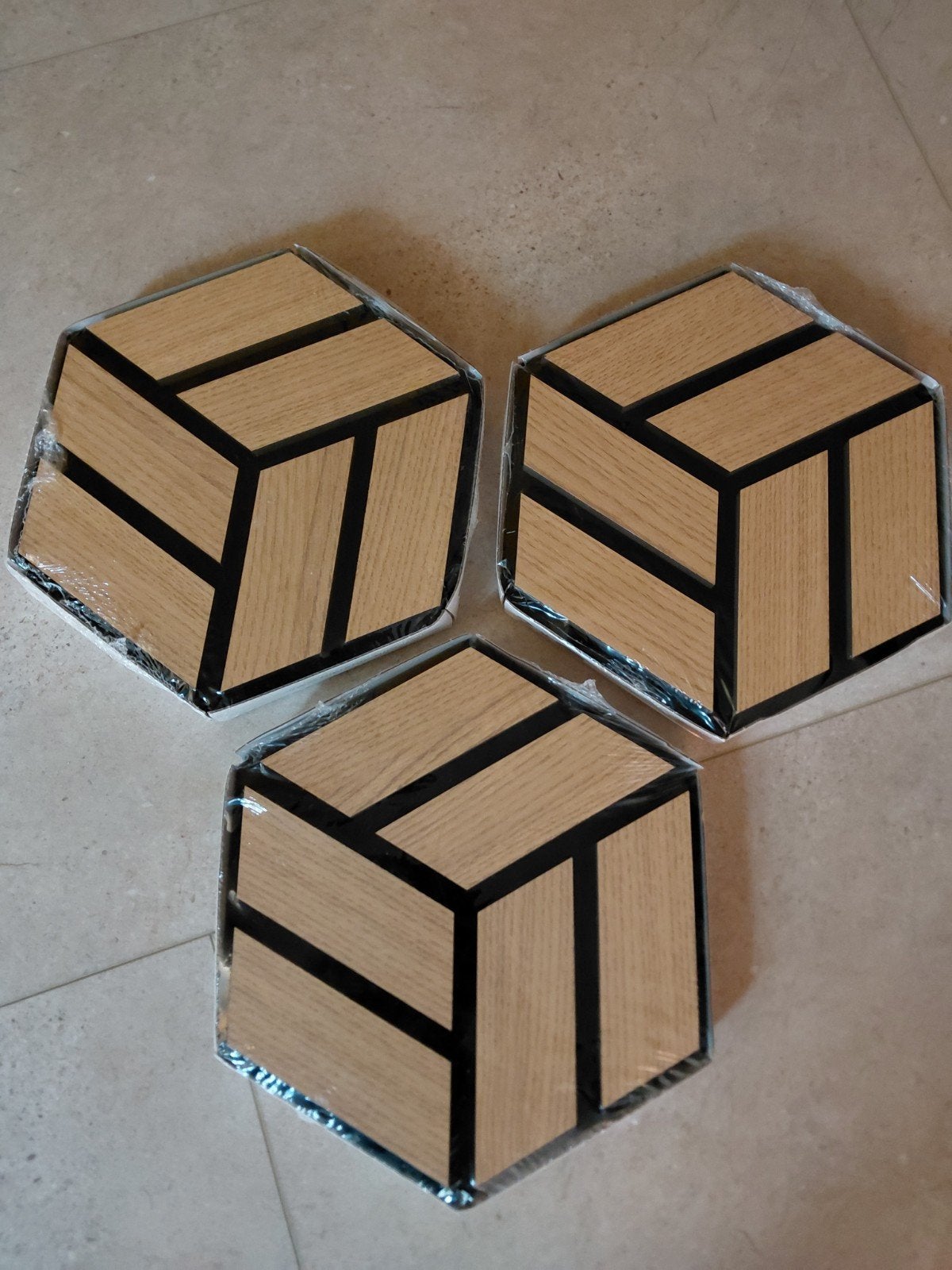 akoestische wandtegels (hout met stof), Ophalen, Nieuw, Hout, Wandtegel