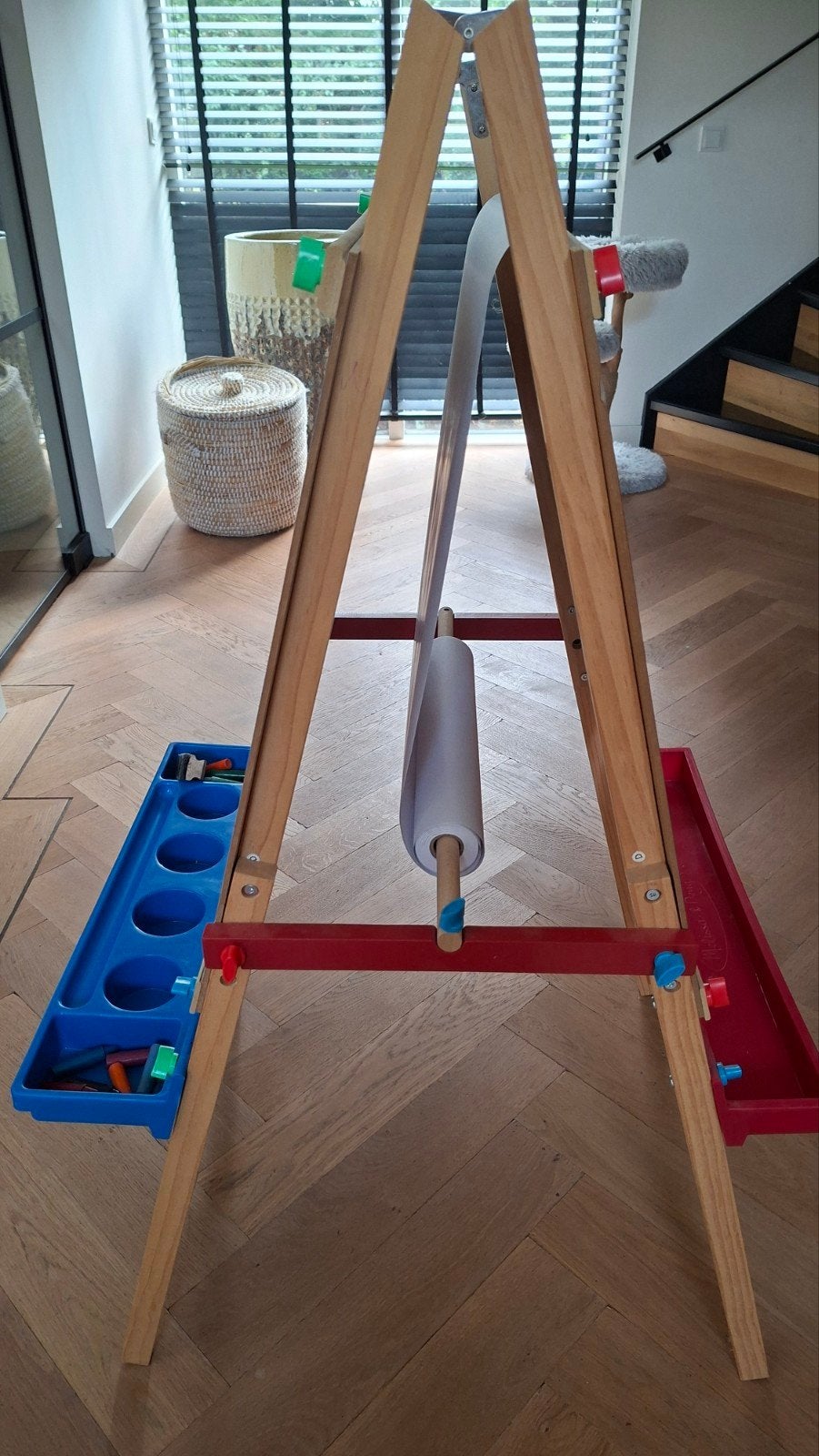 Melissa & Doug Deluxe Staande Teken- en Krijtbord Ezel, Ophalen, Gebruikt, Knutselen