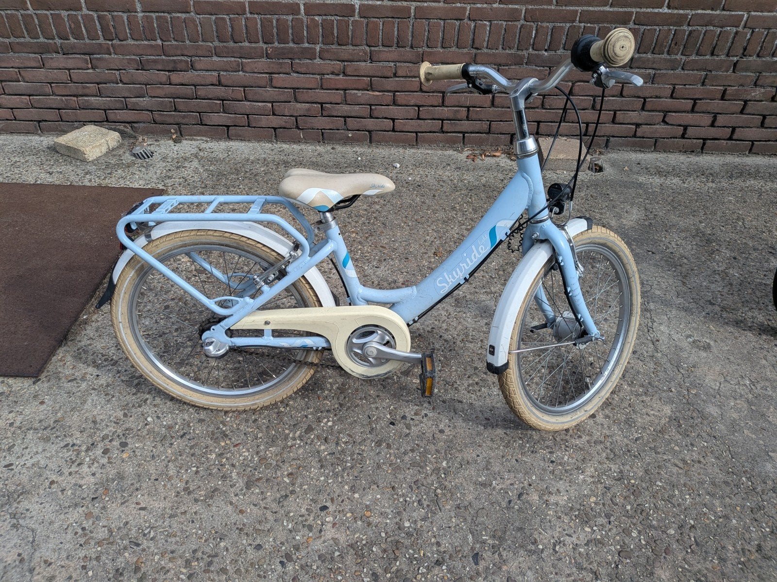 Puky Skyride kinderfiets 20 inch - Lichtblauw, Fietsen en Brommers, Ophalen, Terugtraprem, Gebruikt, Versnellingen